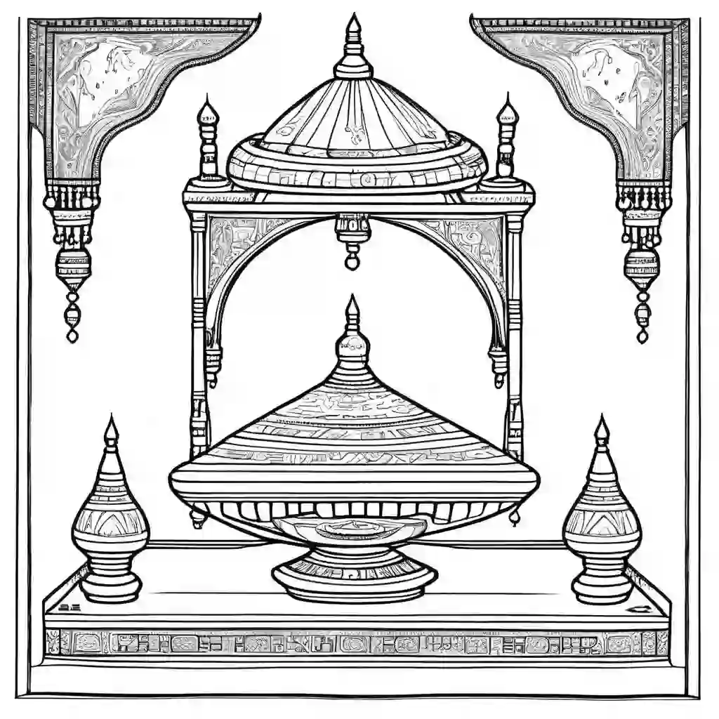 Flying Carpet coloring pages